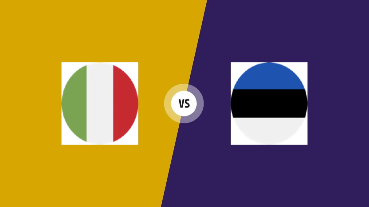 Italie vs Estonie — prediction