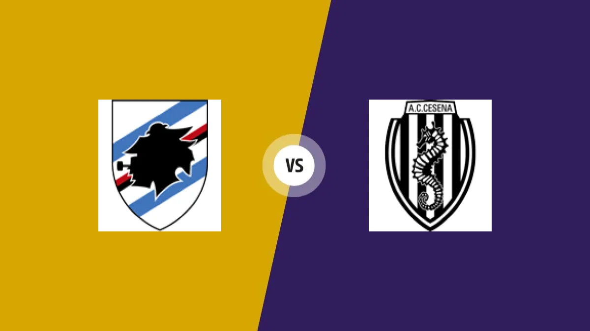 Sampdoria Gênes vs Cesena — prediction