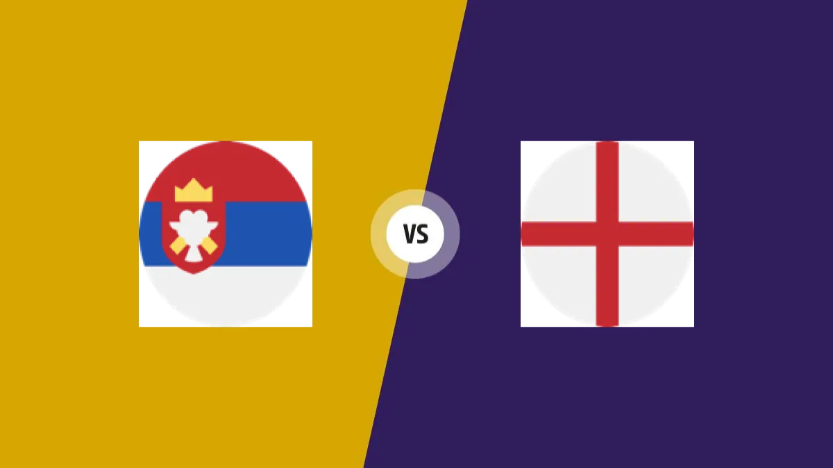 Serbie vs Angleterre — prediction